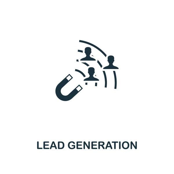 Müşteri adayı oluşturma simgesi. İçerik simgeleri koleksiyondan yaratıcı eleman tasarımı. Web tasarımı, uygulamalar, yazılımlar, baskı kullanımı için Pixel mükemmel lead generation simgesi