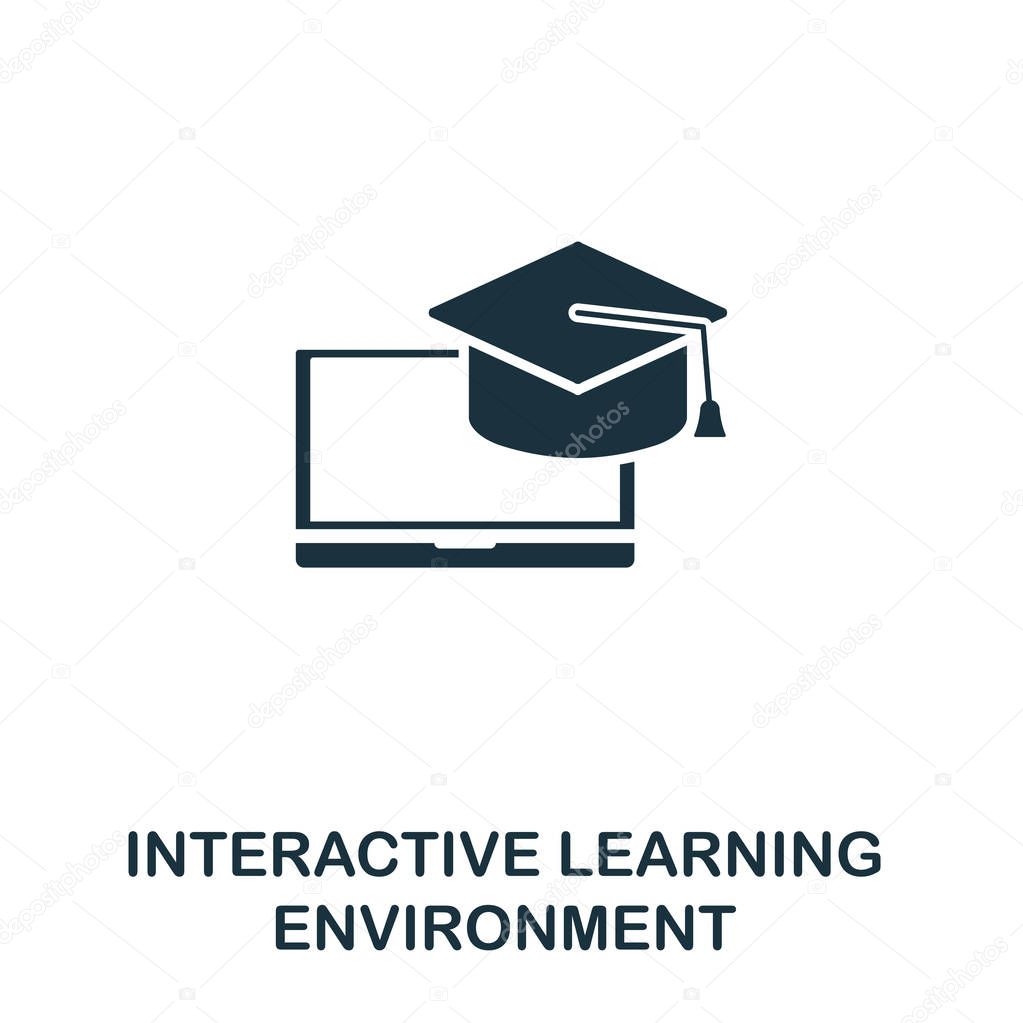 Interactive Learning Environment icon. Creative element design from content icons collection. Pixel perfect ILE icon for web design, apps, software, print usage