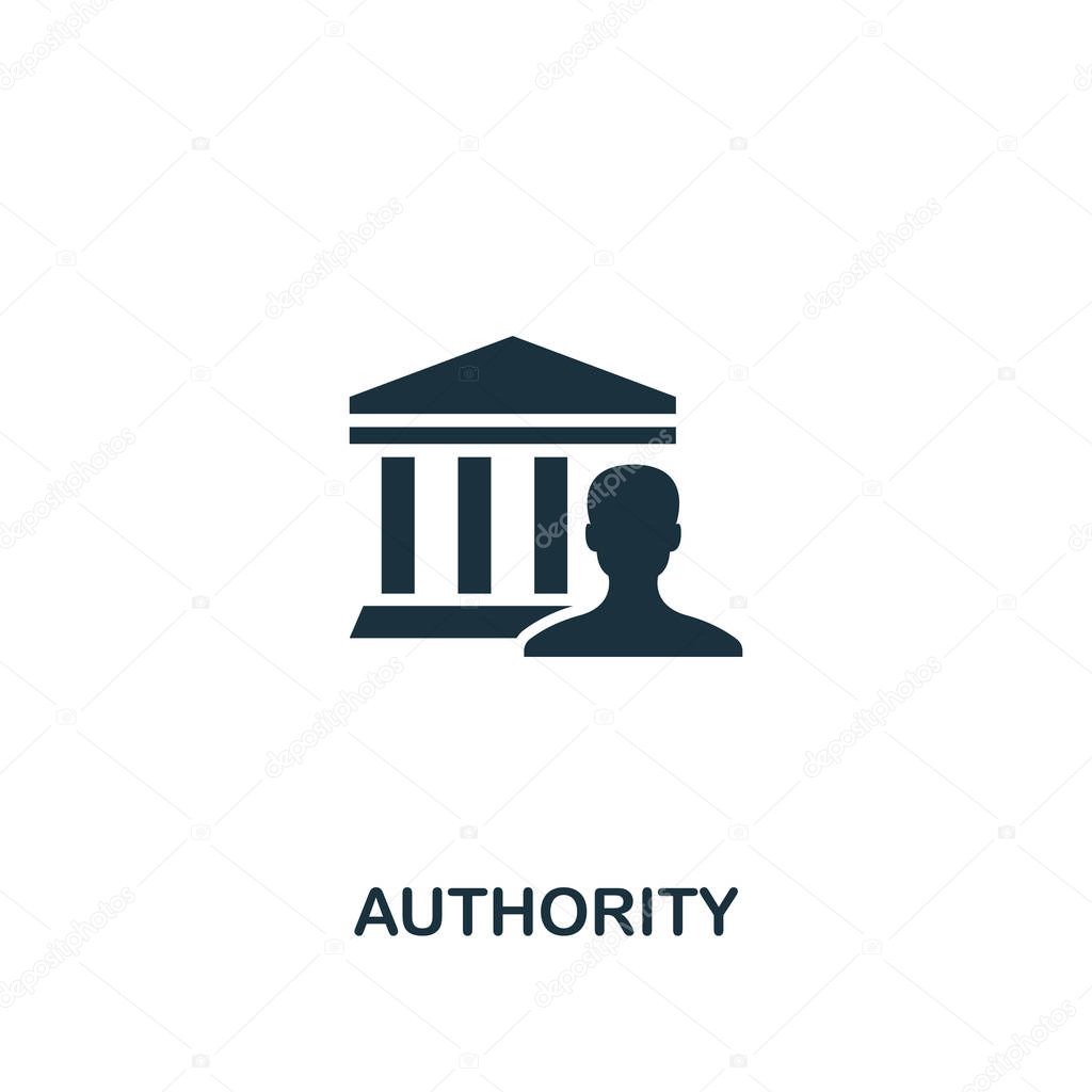 Authority icon. Creative element design from content icons collection. Pixel perfect Authority icon for web design, apps, software, print usage.
