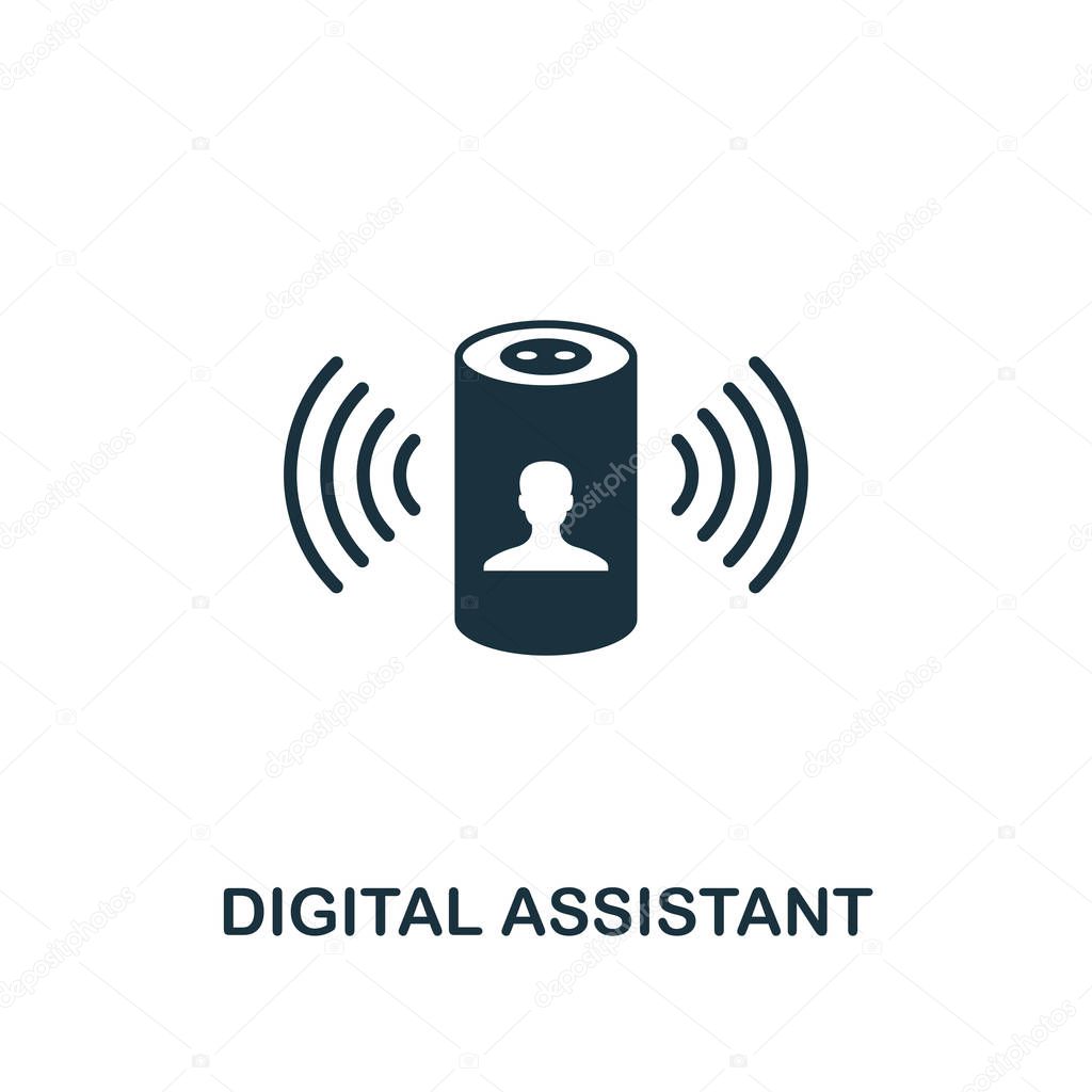 Digital Assistant icon. Creative element design from smart home icons collection. Pixel perfect Digital Assistant icon for web design, apps, software, print usage.