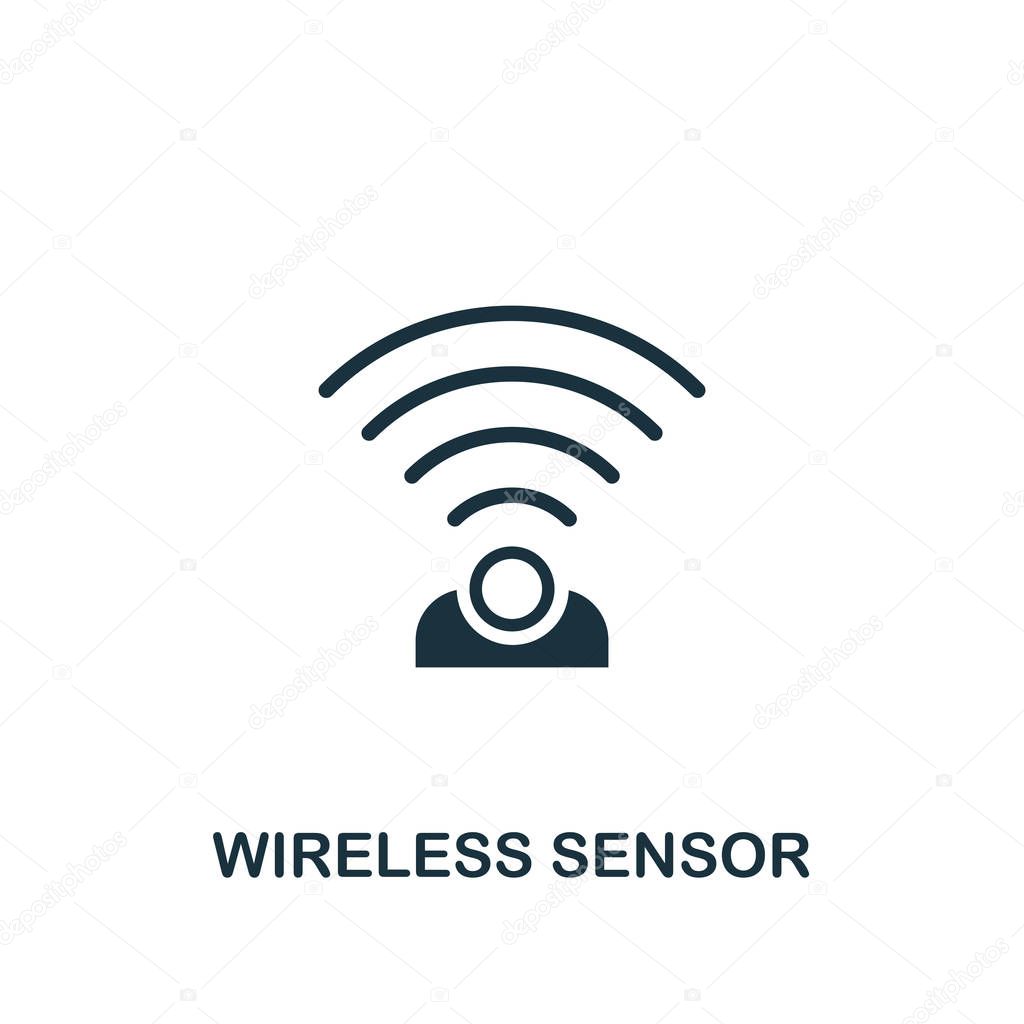 Wireless Sensor icon. Creative element design from smart home icons collection. Pixel perfect Wireless Sensor icon for web design, apps, software, print usage.