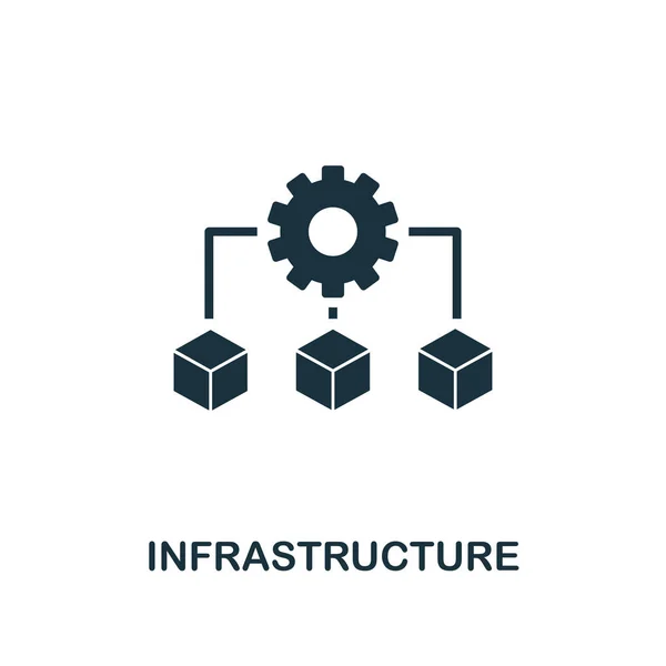 Infrastructuur pictogram. Creatief element ontwerp uit de Community icons-collectie. Pixel perfecte infrastructuur pictogram voor webdesign, apps, software, printgebruik — Stockvector
