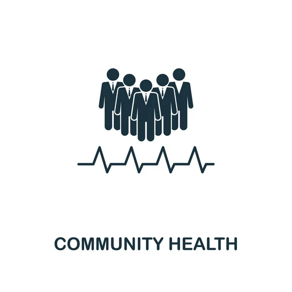 Icona della salute comunitaria. Elemento creativo di design della collezione di icone. Icona Community Health perfetta per web design, app, software, utilizzo della stampa — Vettoriale Stock