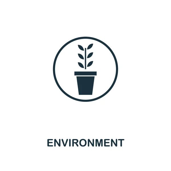 Umwelt-Symbol. Kreatives Elementdesign aus der Sammlung von Icons. Pixel perfekte Umgebung Symbol für Web-Design, Apps, Software, Print-Nutzung — Stockvektor