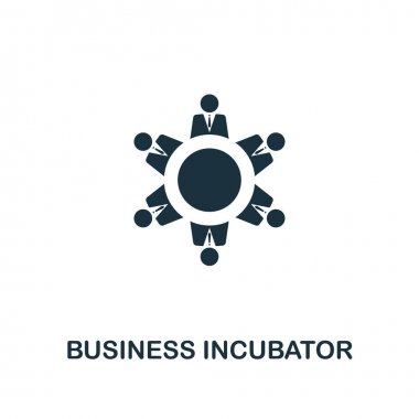 İş inkübatöre simgesi. Sigorta primi tarzı tasarım Başlangıç simgesi koleksiyonundan. Web tasarım, apps, yazılım, yazdırma kullanım için UI ve UX Pixel mükemmel iş inkübatöre simgesi.