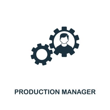 Üretim Yöneticisi simgesi. Başlangıç simgesi koleksiyonundan premium stil tasarımı. Web tasarımı, uygulamalar, yazılım, baskı kullanımı için Ui ve Ux. Pixel mükemmel Üretim Yöneticisi simgesi.