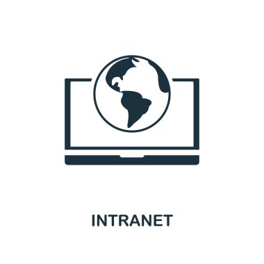 Intranet simgesi. Simgeler koleksiyonundan yaratıcı eleman tasarımı. Web tasarımı, uygulamalar, yazılım, baskı kullanımı için piksel mükemmel Intranet simgesi