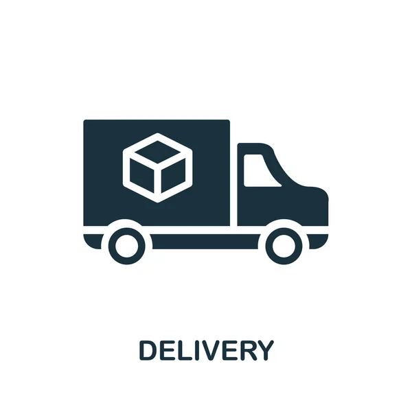 Delivery icon. Creative element design from icons collection. Pixel perfect Delivery icon for web design, apps, software, print usage — Stock Vector