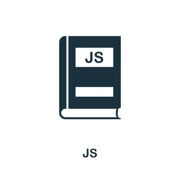 Icono de Js. Diseño de elementos creativos de la colección de iconos de programador. Pixel perfecto icono de Js para el diseño web, aplicaciones, software, uso de impresión — Vector de stock