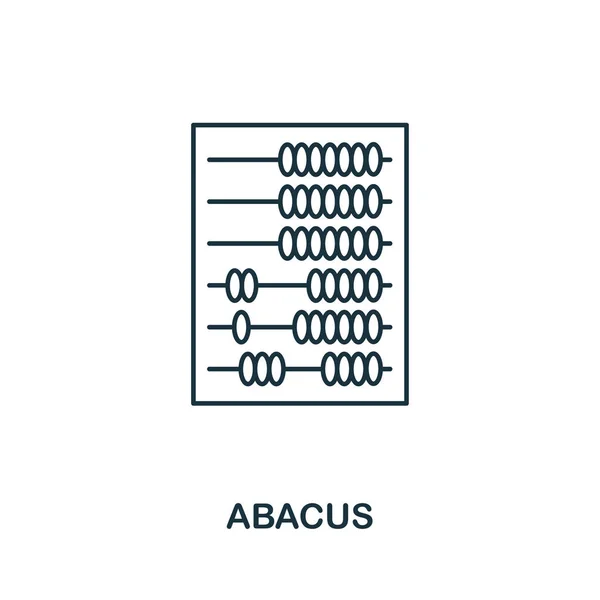 Icône de contour d'abaque. Icônes de style ligne mince de la collection d'icônes de finances personnelles. Conception Web, applications, logiciels et l'impression simple icône abaque — Image vectorielle