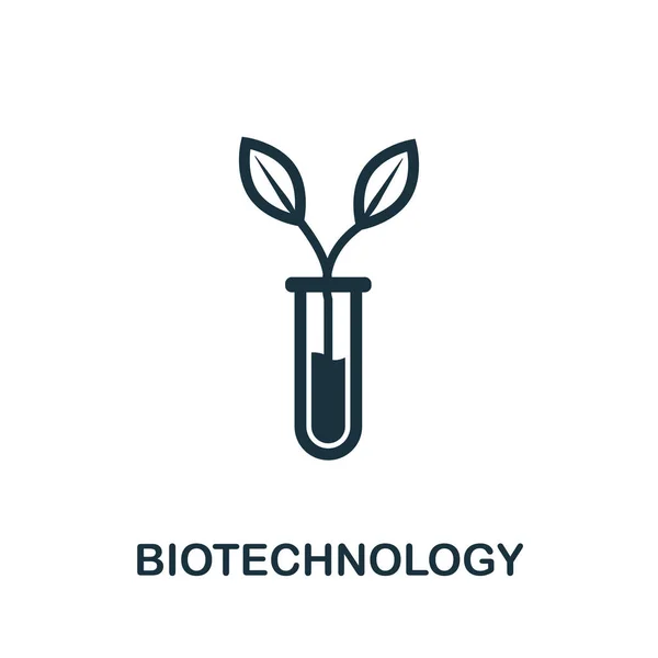 Символ вектора биотехнологии. Творческий знак из коллекции иконок. Заполненная плоская иконка биотехнологии для компьютера и мобильного — стоковый вектор