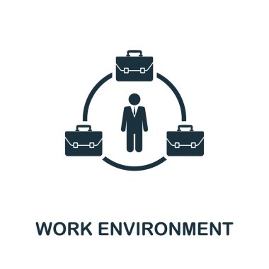 Çalışma Ortamı vektör simgesi simgesi. Kalite kontrol simgeleri koleksiyonundan yaratıcı işaret. Bilgisayar ve mobil cihazlar için doldurulmuş düz Çalışma Ortamı simgesi