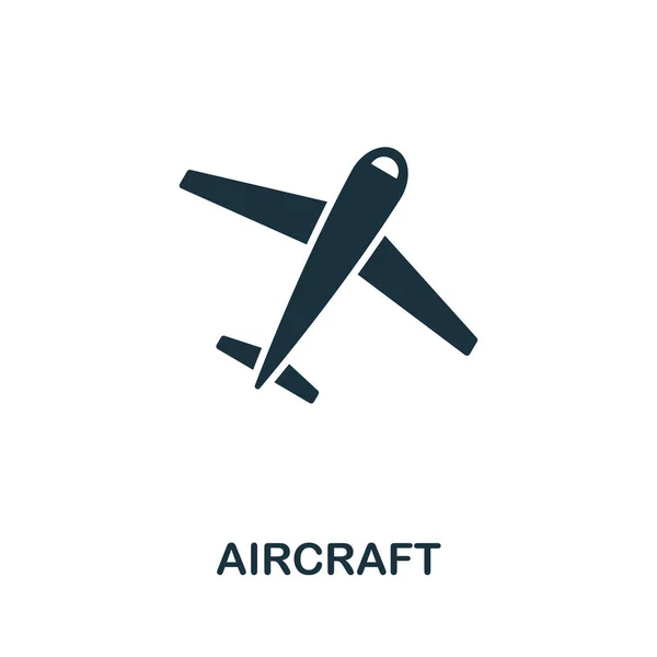 Simbolo icona vettore aereo. Segno creativo dalla collezione di icone. Icona di aereo piatto riempito per computer e dispositivi mobili — Vettoriale Stock