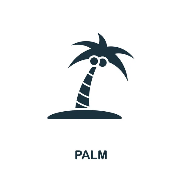 Símbolo de icono de Palm vector. Signo creativo de la colección de iconos. Lleno plano Palm icono para ordenador y móvil — Vector de stock