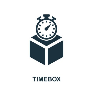 Timebox icon symbol. Creative sign from agile icons collection. Filled flat Timebox icon for computer and mobile clipart