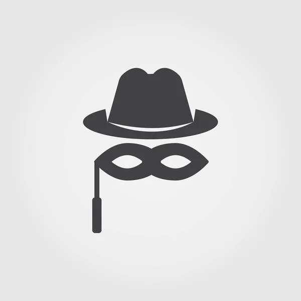 Anonymity flat icon. Monochrome creative design from blockchain icons collection. Sipmle sign illustration anonymity icon for mobile and web usage — Stock Photo, Image