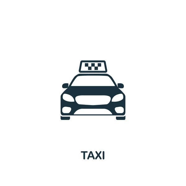 Icono del taxi. Elemento creativo de diseño de la colección de iconos del turismo. Pixel icono de taxi perfecto para el diseño web, aplicaciones, software, uso de impresión — Foto de Stock