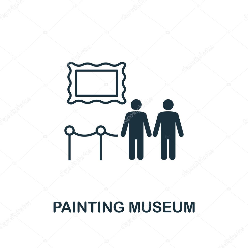 Painting Museum icon. Creative element design from tourism icons collection. Pixel perfect Painting Museum icon for web design, apps, software, print usage.