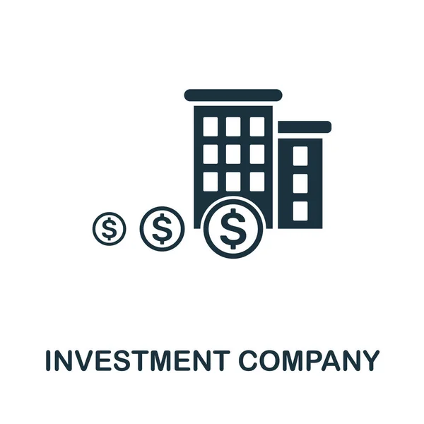 Yatırım Şirketi vektör simgesi simgesi. Yatırım simgeleri koleksiyonundan yaratıcı işaret. Bilgisayar ve mobil cihazlar için doldurulmuş düz Yatırım Şirketi simgesi — Stok Vektör