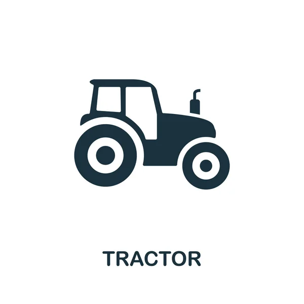 Pictogram van de trekker. Creatief teken van Farm icons Collection. Gevuld plat tractor icoon voor computer en mobiel — Stockfoto