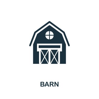 Ahır vektör simgesi simgesi. Çiftlik simgeleri koleksiyonundan yaratıcı işaret. Bilgisayar ve mobil cihazlar için doldurulmuş düz Ahır simgesi
