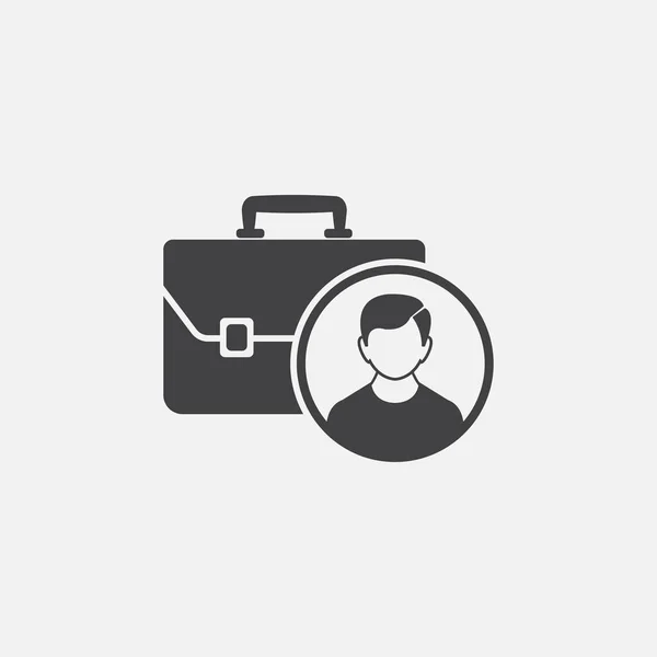 Employability glyph icon. Monochrome style design simple element. Black color employability icon for web and mobile. Project Management collection — Stock Photo, Image