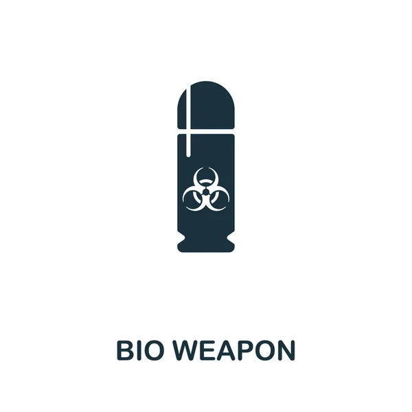 Símbolo de ícone vetorial Bio Weapon. Sinal criativo da coleção de ícones da ciência. Cheio de ícone Bio Weapon plana para computador e celular —  Vetores de Stock