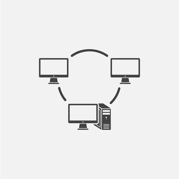 PC-Maus-Glyphen-Symbol. monochromen Stil Design einfaches Element. schwarze Farbe PC-Maus-Symbol für Web-und mobile. Computersammlung — Stockvektor