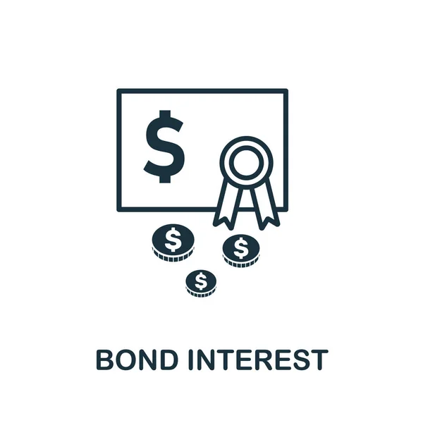 Bono símbolo de icono de vector de interés. Signo creativo de la recaudación de iconos de ingresos pasivos. Lleno plano Bono Icono de interés para ordenador y móvil — Vector de stock