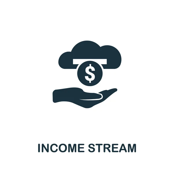 Income Stream vector icon symbol. Creative sign from passive income icons collection. Filled flat Income Stream icon for computer and mobile — Stock vektor