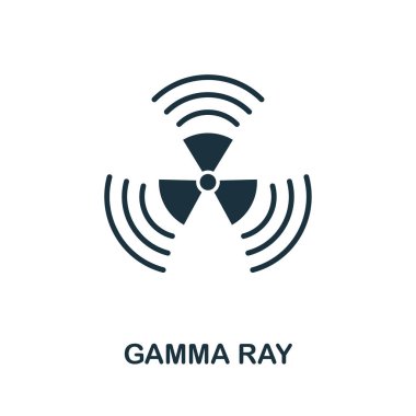 Gamma Ray icon symbol. Creative sign from biotechnology icons collection. Filled flat Gamma Ray icon for computer and mobile clipart