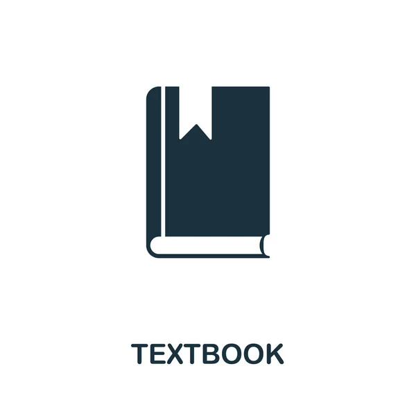 Symbol aus dem Lehrbuch. kreatives Zeichen aus der Sammlung von Bildungsikonen. Gefüllte flache Lehrbuch-Ikone für Computer und Handy — Stockfoto