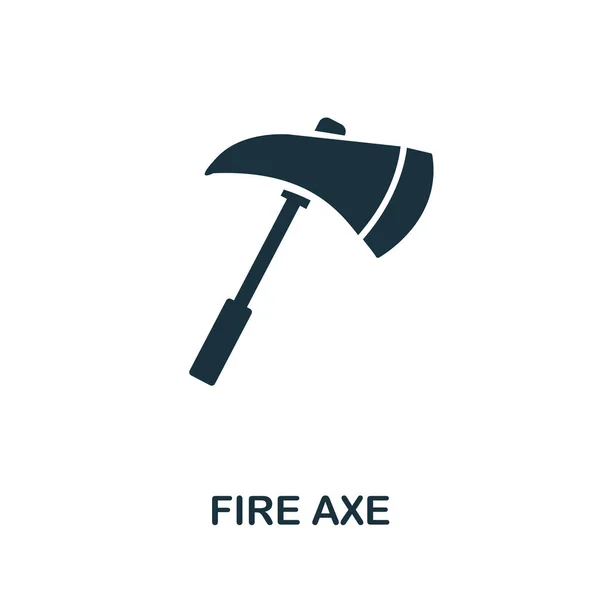 Icône Fire Axe. Conception d'éléments créatifs de la collection d'icônes de sécurité incendie. Pixel parfaite icône Fire Axe pour la conception web, applications, logiciels, utilisation de l'impression — Photo