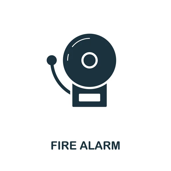 Icono de alarma de fuego. Diseño de elementos creativos de la colección de iconos de seguridad contra incendios. Pixel perfecto icono de alarma de fuego para el diseño web, aplicaciones, software, uso de impresión — Foto de Stock