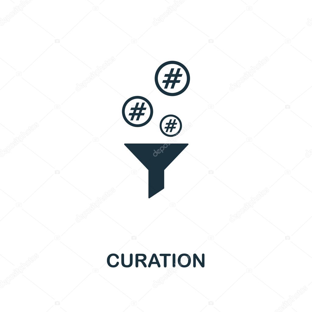 Curation icon. Creative element design from content icons collection. Pixel perfect Curation icon for web design, apps, software, print usage