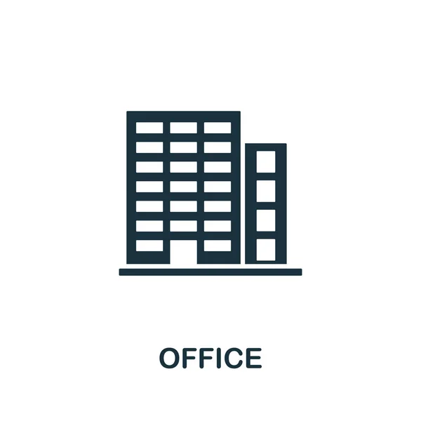 Het pictogram van de vector. Creatief bord uit de iconencollectie van gebouwen. Gevuld flat Office icoon voor computer en mobiel — Stockvector