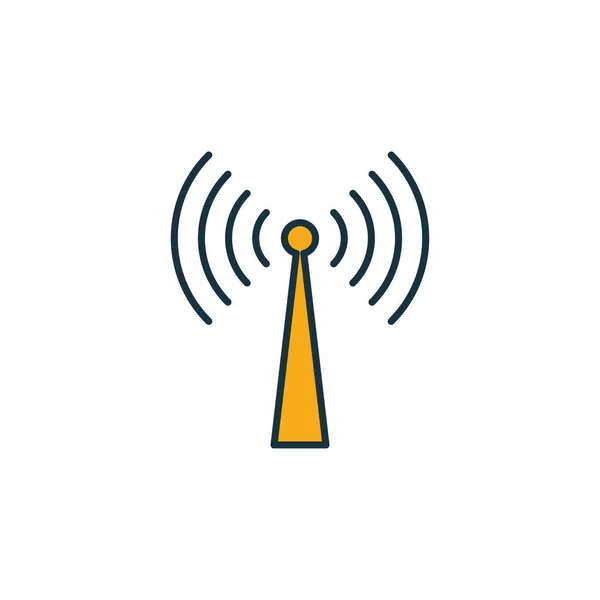 Broadcasting icon. Outline filled creative elemet from advertising icons collection. Premium broadcasting icon for ui, ux, apps, software and infographics — 스톡 벡터