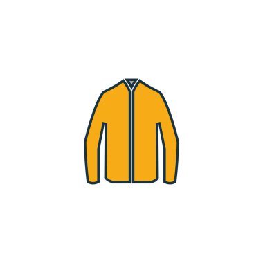 Ceket simgesi. Piksel mükemmel. Web tasarım, apps, yazılım, yazdırma için kullanma. Ceket simgesi tasarım kıyafetler koleksiyonundan.