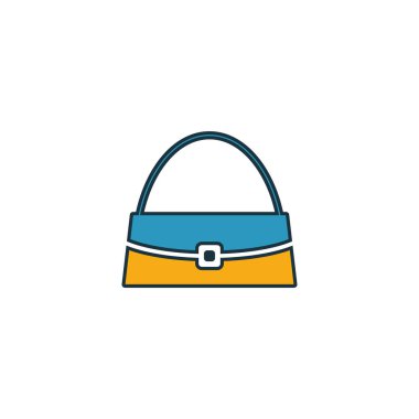 Kadın çanta simgesi. Piksel mükemmel. Web tasarım, apps, yazılım, yazdırma için kullanma. Kadın çanta simgesi tasarım kıyafetler koleksiyonundan.