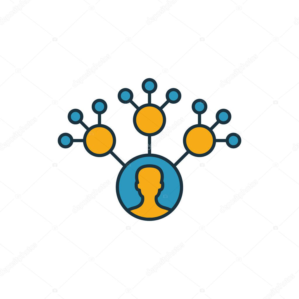 Viral icon set. Four elements in diferent styles from content icons collection. Creative viral icons filled, outline, colored and flat symbols.