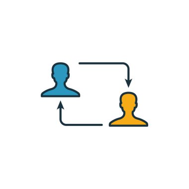 Paylaşımcı simgesi seti. Şifreleme para birimi simgeleri koleksiyonundan farklı stillerde dört element. Doldurulmuş, özet çizilmiş, renkli ve düz semboller için yaratıcı paylaşımcı simgeler