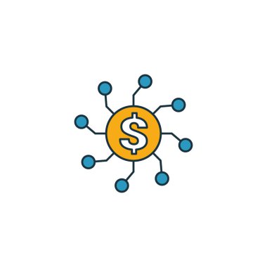 Kitle fonlama ikonu seti. Fintech ikon koleksiyonundan farklı stillerde dört element. Yaratıcı kitle fonlama simgeleri doldurulmuş, ana hatları çizilmiş, renkli ve düz semboller