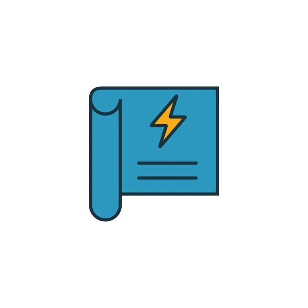 Energy Development icon set. Four elements in diferent styles from power and energy icons collection. Creative energy development icons filled, outline, colored and flat symbols — 스톡 벡터