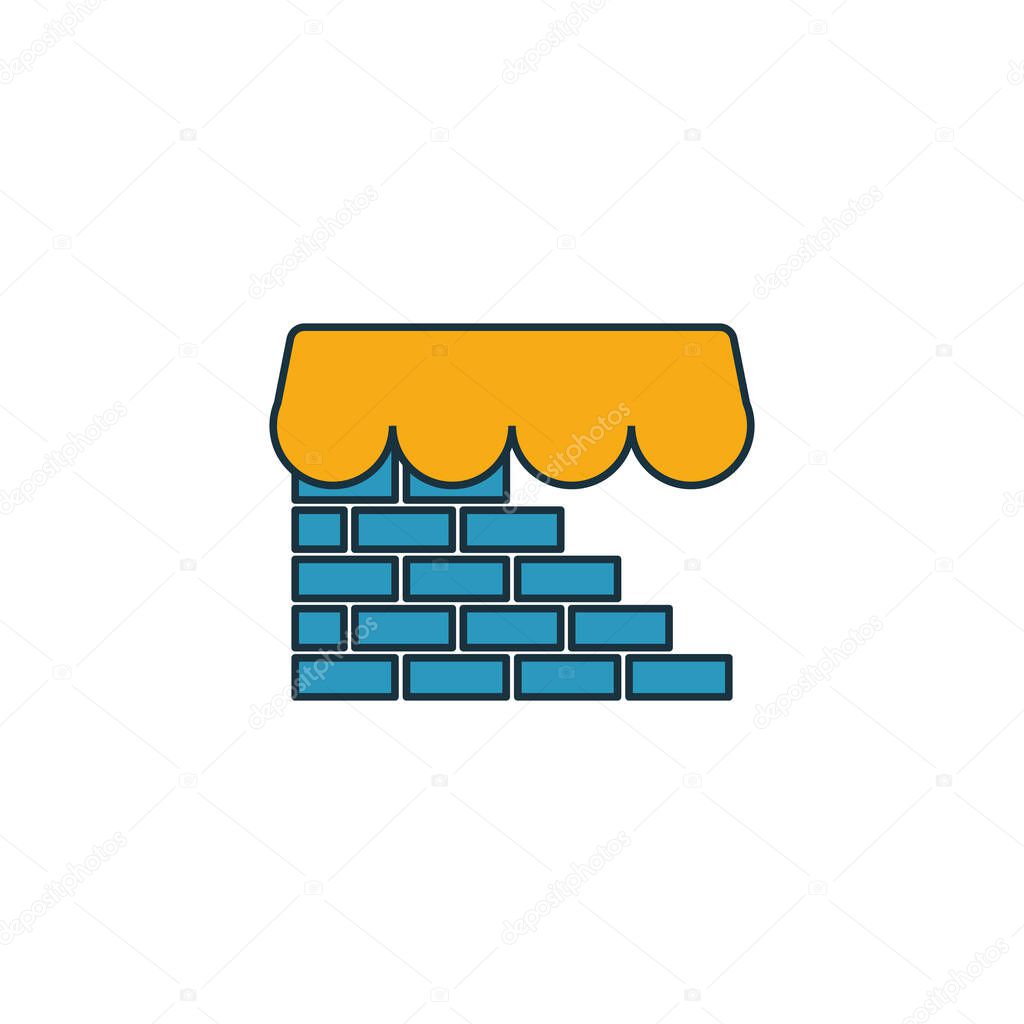 Emerging Market icon set. Four elements in diferent styles from fintech icons collection. Creative emerging market icons filled, outline, colored and flat symbols.