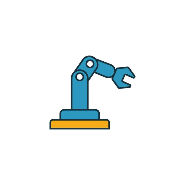 Automation icon set. Four elements in diferent styles from industry 4.0 icons collection. Creative automation icons filled, outline, colored and flat symbols — 스톡 벡터