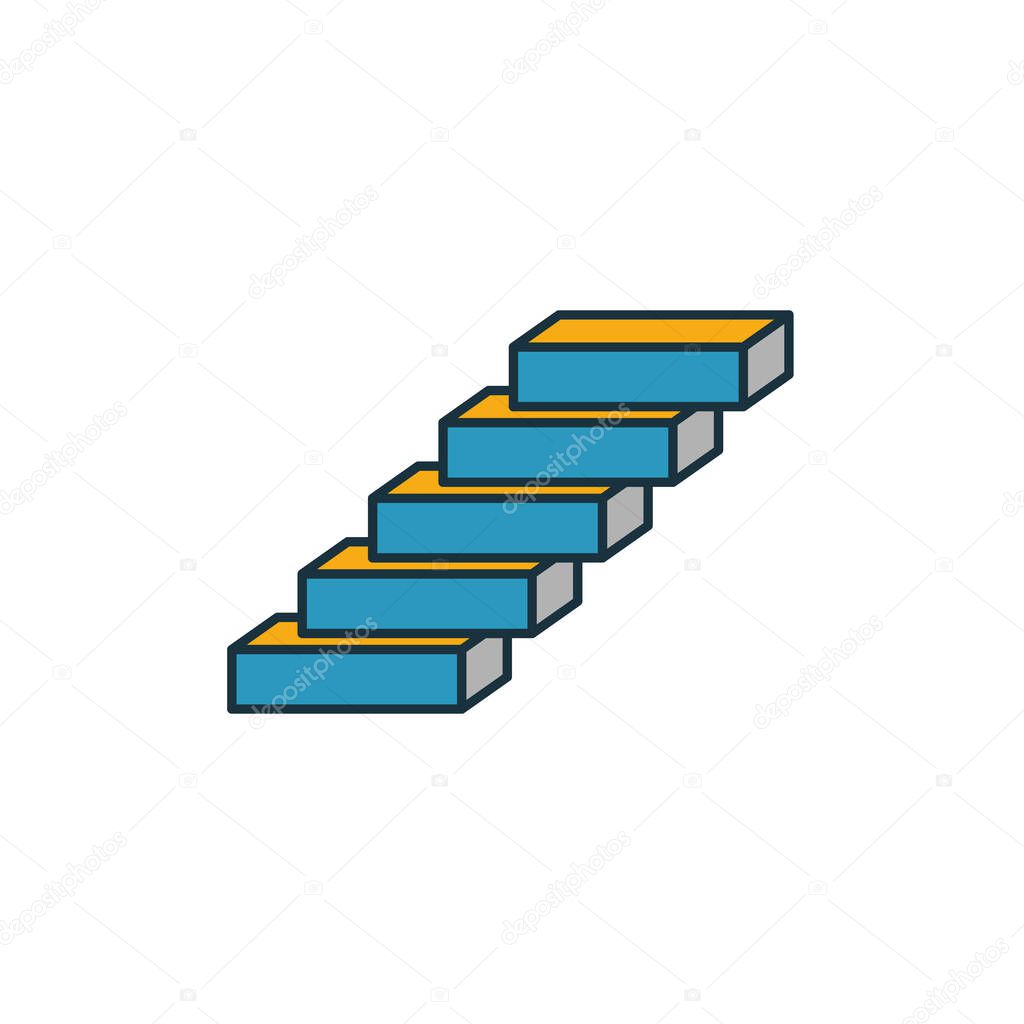 Osi Model icon set. Four elements in diferent styles from industry 4.0 icons collection. Creative osi model icons filled, outline, colored and flat symbols.