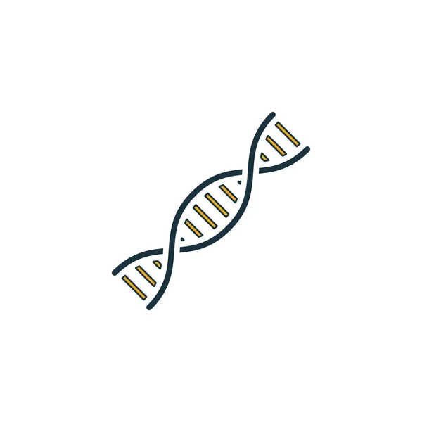 DNA ikonu ayarlandı. İlaç ikonları koleksiyonundan farklı stillerde dört element. Yaratıcı DNA simgeleri doldurulmuş, ana hatlar, renkli ve düz semboller — Stok Vektör