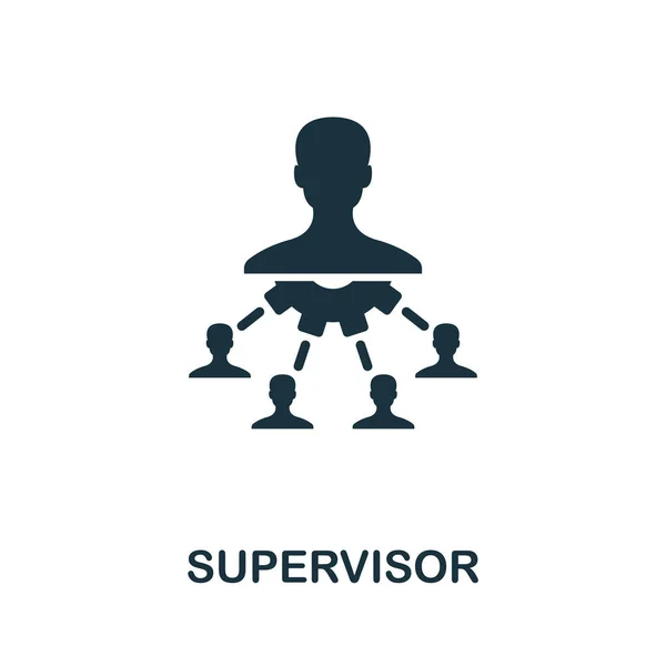 Supervisor vector icon symbol. Creative sign from business administration icons collection. Filled flat Supervisor icon for computer and mobile — 스톡 벡터