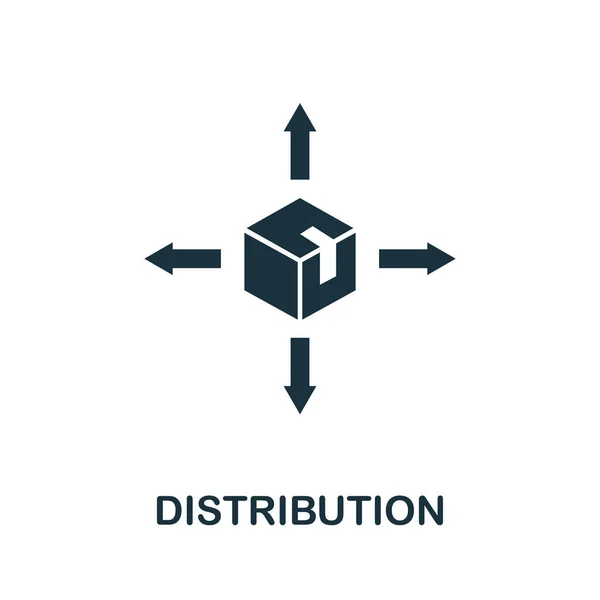 Distribution vector icon symbol. Creative sign from business administration icons collection. Filled flat Distribution icon for computer and mobile — 스톡 벡터