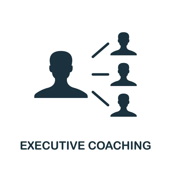 Executive Coaching Icoon Creatief Element Teken Uit Community Management Collectie — Stockvector